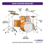 Yamaha Tour Custom Maple 4pc Shell Pack, Caramel