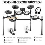 MOSEN Electric Drum Set with Mesh Pads and Sounds