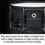 Tama 6.5"x14" Matt Black Snare Drum