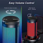 TONOR USB Gaming Mic with RGB Modes & Mute