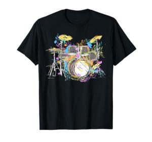 Abstract Art Drums T-Shirt for Musicians