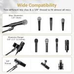 TONOR Microphone Stand with Tablet Holder and Phone Clamp