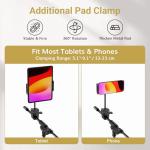 TONOR Microphone Stand with Tablet Holder and Phone Clamp