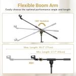 TONOR Microphone Stand with Tablet Holder and Phone Clamp