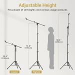 TONOR Microphone Stand with Tablet Holder and Phone Clamp