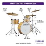 Yamaha Stage Custom Hip 4PC Drums