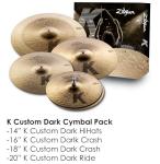 Zildjian K Custom Dark Cymbal Pack - 4-Piece