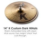 Zildjian K Custom Dark Cymbal Pack - 4-Piece