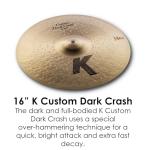 Zildjian K Custom Dark Cymbal Pack - 4-Piece
