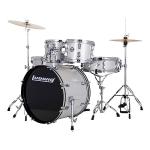 Ludwig Accent Complete Drum Set + Wuhan Cymbals, Silver