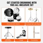 VEVOR 5-Piece Full Size Adult Drum Set