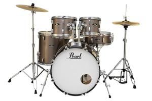 Pearl 5-Piece Bronze Metallic Drum Set