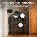 Kids Electric Drum Set with Mesh Pads and Sounds