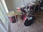 CB Drums 5-Piece Acoustic Drum Kit with Cymbals