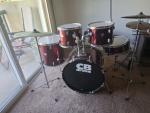 CB Drums 5-Piece Acoustic Drum Kit with Cymbals