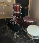 Percussion Plus Complete 5-Piece Acoustic Drum Set