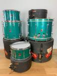 Premier 4-Piece Vintage Drum Set in Aquamarine Sparkle
