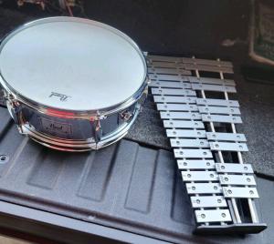 Pearl Drum and Xylophone Set with Stands