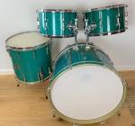Premier 4-Piece Vintage Drum Set in Aquamarine Sparkle