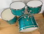 Premier 4-Piece Vintage Drum Set in Aquamarine Sparkle