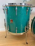 Premier 4-Piece Vintage Drum Set in Aquamarine Sparkle