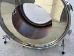 1980s Remo Quadura 22" Bass Drum, Gold Finish