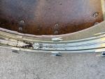 1980s Remo Quadura 22" Bass Drum, Gold Finish
