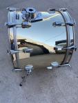 1980s Remo Quadura 22" Bass Drum, Gold Finish