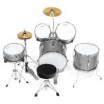 5-Piece Junior Drum Set with Brass Cymbals