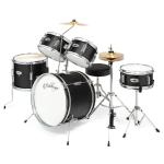 5-Piece Junior Drum Set with Brass Cymbals