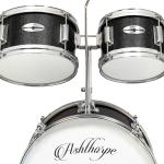 5-Piece Junior Drum Set with Brass Cymbals