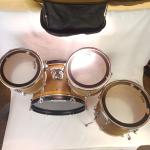 Pearl Mahogany Drum Set with Double-Tom Mount
