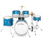 5-Piece Junior Drum Set with Brass Cymbals