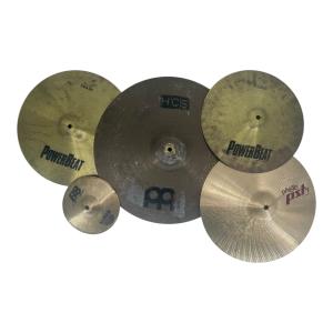 5 Mixed Crash Cymbals from Sabian, Paiste, PowerBeat