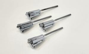 PDP Chrome Bass Drum Claws and Tension Rods Set