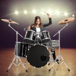 Adjustable Cymbal Stand with Double Braced Legs