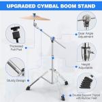 Adjustable Boom Cymbal Stand for Drummers