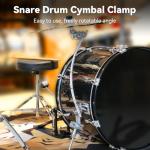 EASTROCK Snare Drum Cymbal Mount Clamp