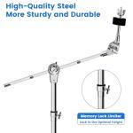 Adjustable Cymbal Stand with Double Braced Legs