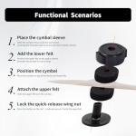 26PCS Cymbal Replacement Kit for Drum Set