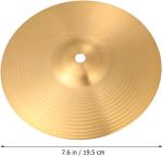 Veemoon 8" Brass Crash Cymbal for Drummers