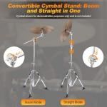 Millsten Adjustable Boom Cymbal Stand - 2 Pack