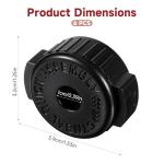 Black 6-Pack 8mm Quick-Set Cymbal Nuts