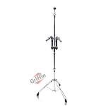 Griffin Double Tom Drum Stand with Cymbal Mount