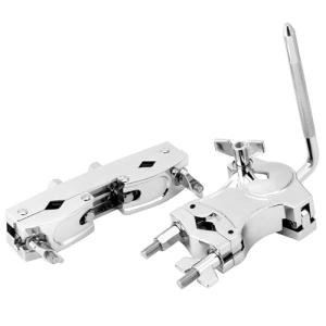 QWORK Silver Drum Clamp Set for Cowbells