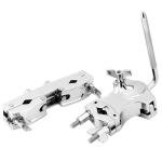 QWORK Silver Drum Clamp Set for Cowbells