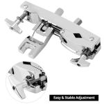 QWORK Silver Drum Clamp Set for Cowbells