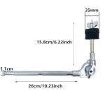 TUOREN Adjustable 10.2 Inch Cymbal Boom Arm