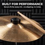 Black 6-Pack 8mm Quick-Set Cymbal Nuts