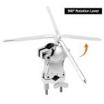 QWORK Silver Drum Clamp Set for Cowbells